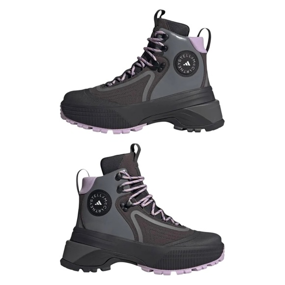 Stella McCartney Asmc Terrex Hiking Boot in Utility Black, Purple& GreySize:6NWT - Picture 1 of 16
